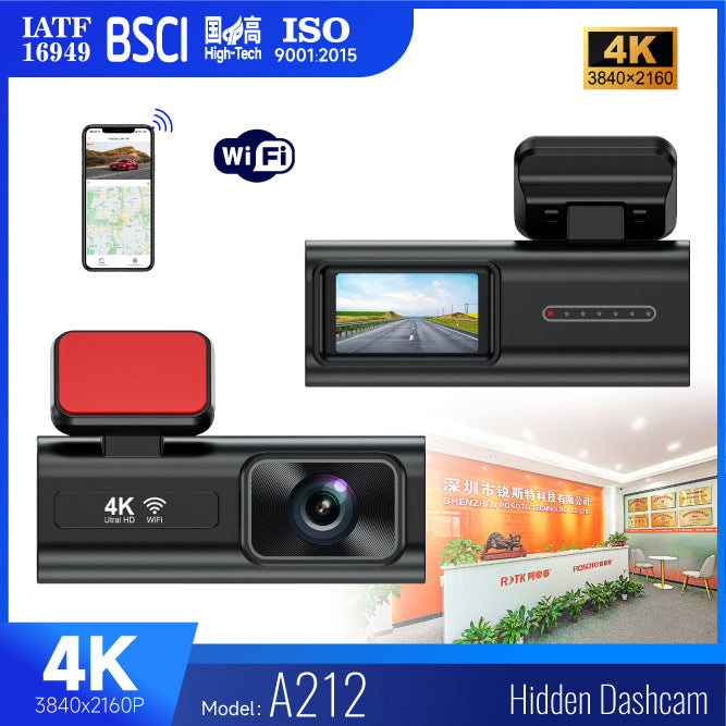 2025 cross-border A212 temu Amazon 4K HD Haisi hi Guoke driving recorder DashCam