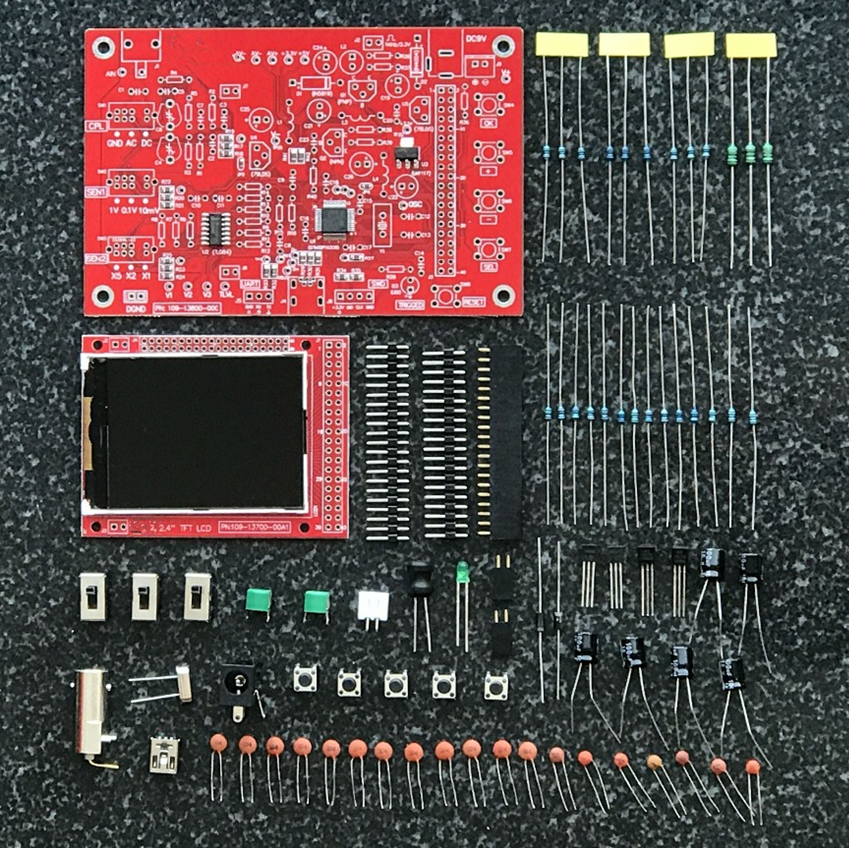 DSO138 Oscilloscope Production Kit Electronic Learning Kit Handheld Pocket Oscilloscope DIY