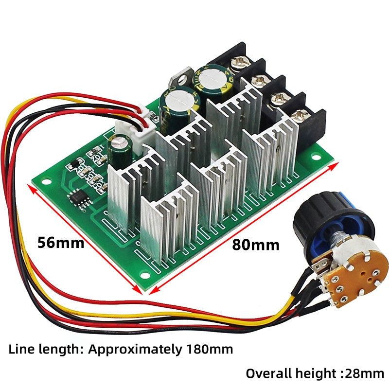 PWM DC Motor Speed Regulator 12V/24V/36V/48V High-Power 40A DC Brushed Motor Controller