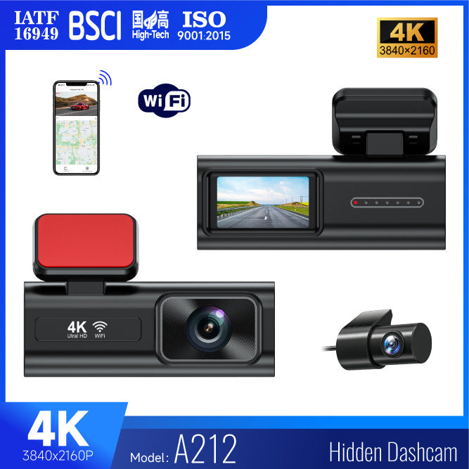 2025 cross-border A212 temu Amazon 4K HD Haisi hi Guoke driving recorder DashCam