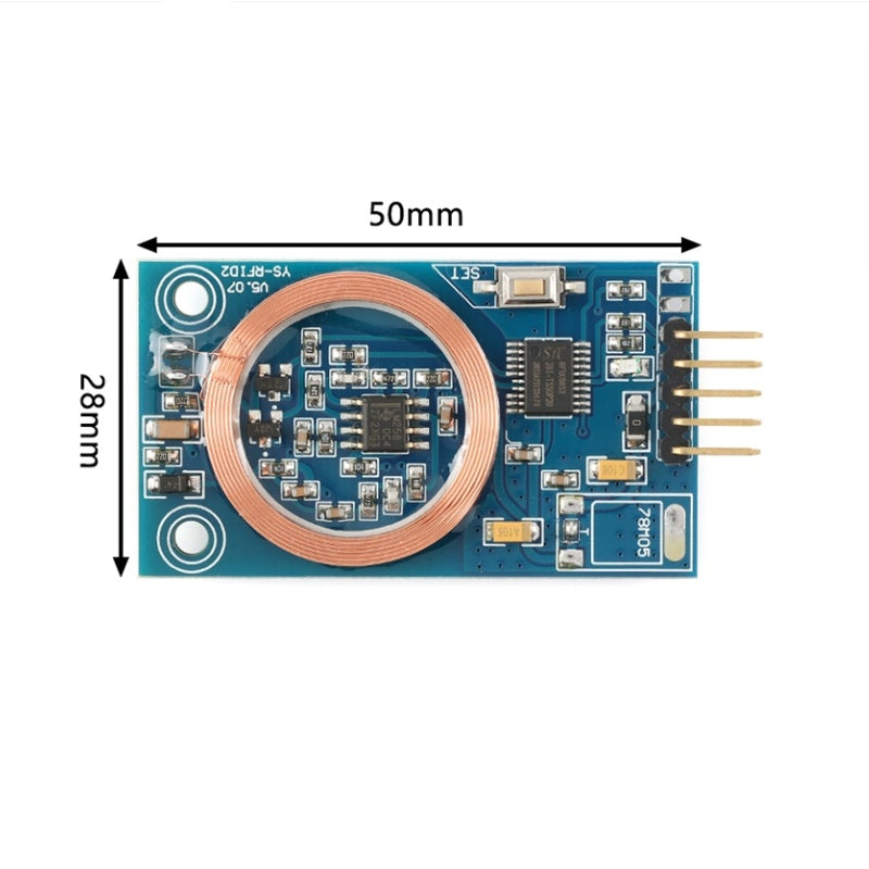 ID Card Decoding Module RFID Card Reader Access Control Card Swipe 125K Radio Frequency Single-Chip Microcomputer Serial Port DIY Modification