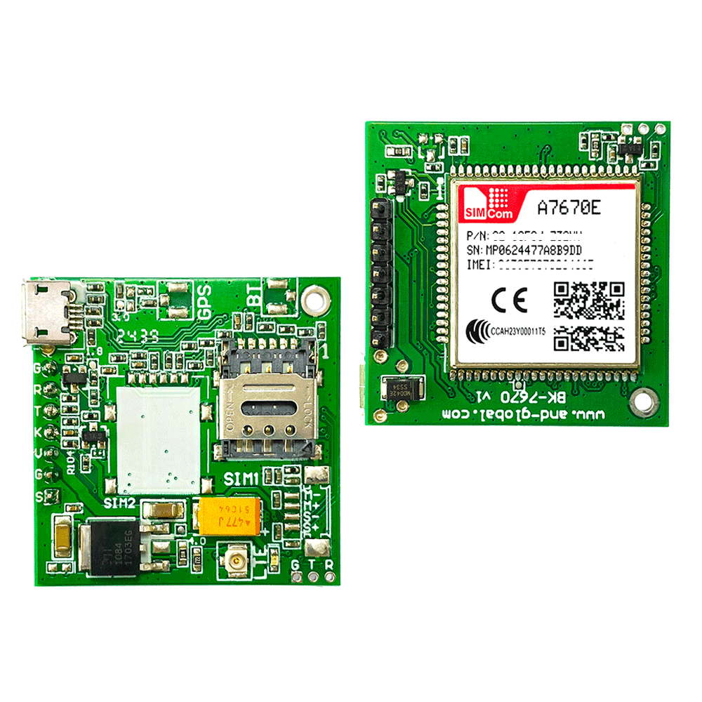 A7670E Full SIMCOM 4G Cat 1 with GSM GPS BK-A7670E