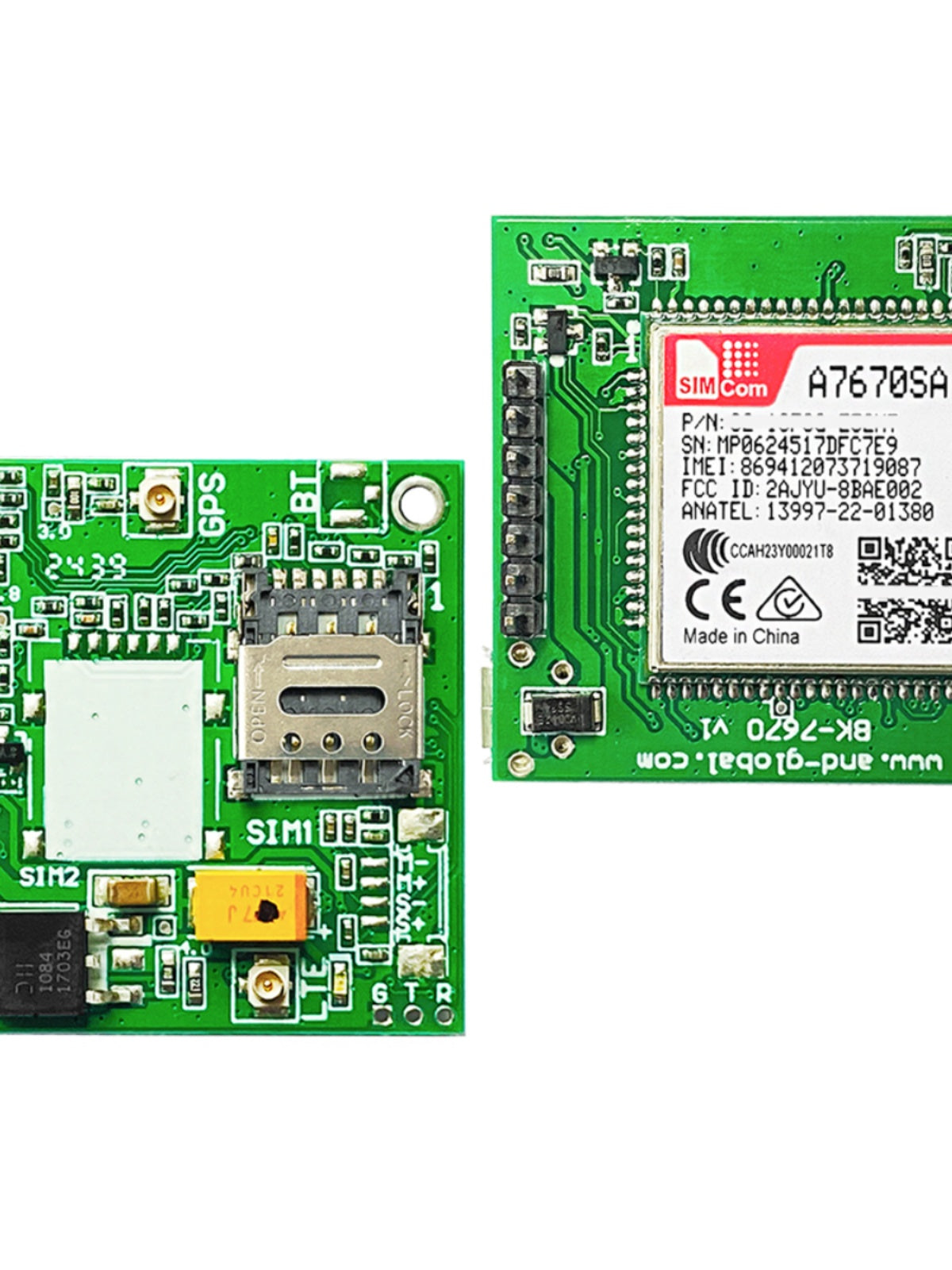 SIMCOM A7670SA LTE Cat 1 Module A7670