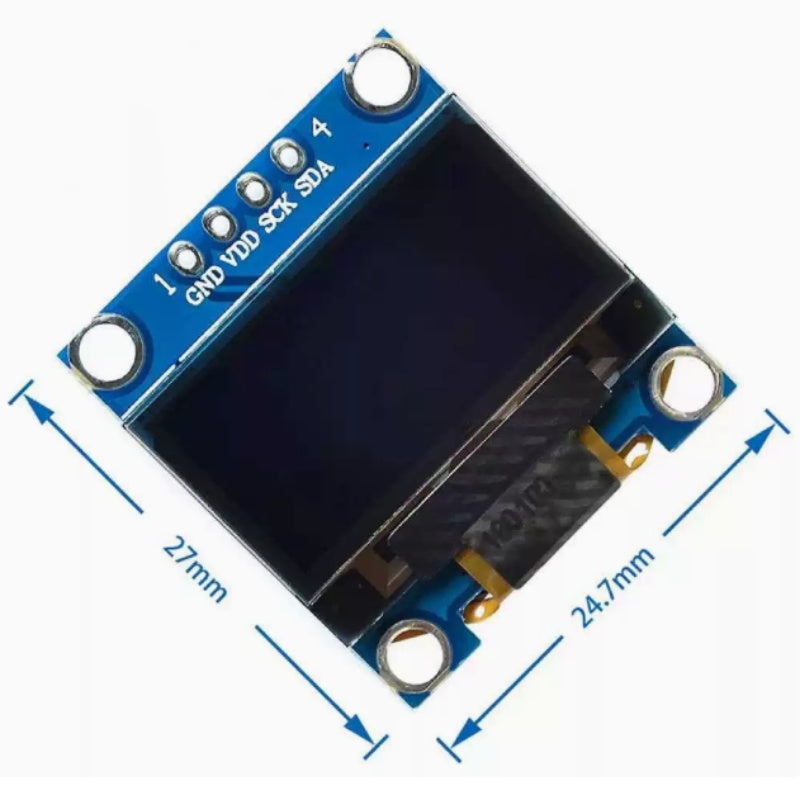 0.96-Inch Blue/White/Yellow-Blue Dual-Color IIC Communication Small OLED Display Module 51 Single-Chip Microcomputer