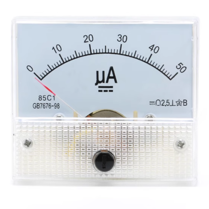 85C1 50uA/100uA/200uA/300uA/500uA DC Pointer Ammeter Head Mechanical Head