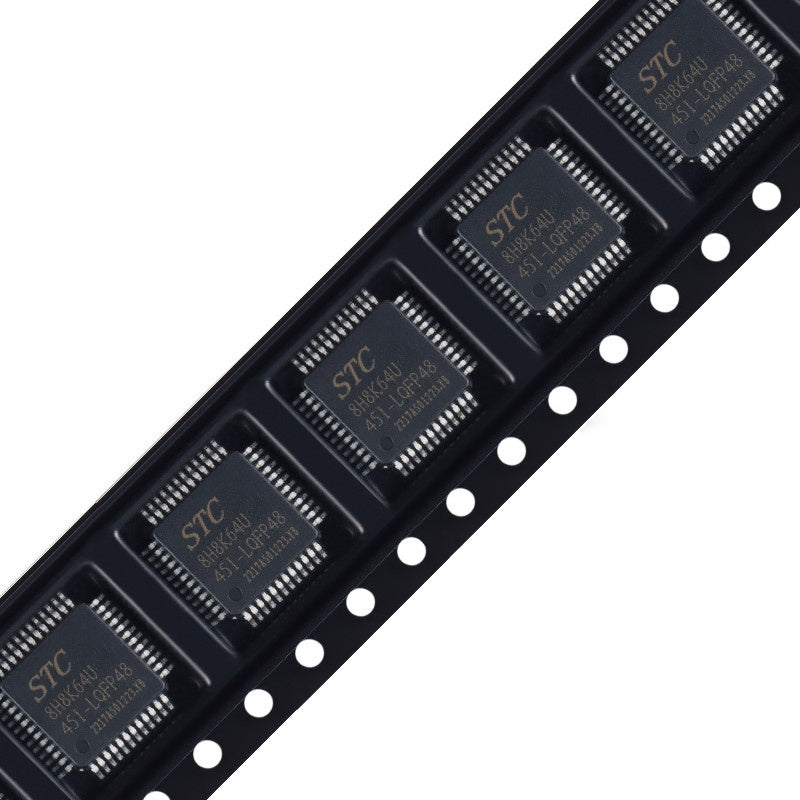Original Genuine STC8H8K64U-45I-LQFP48 1T 8051 Microprocessor Single-Chip Microcomputer Chip