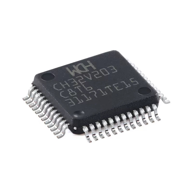 Original Genuine CH32V203C8T6 LQFP-48 RISC-V Core 32-Bit Microcontroller -MCU
