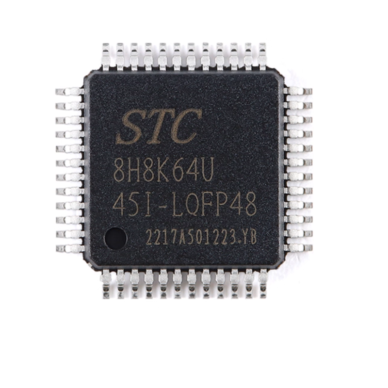 Original Genuine STC8H8K64U-45I-LQFP48 1T 8051 Microprocessor Single-Chip Microcomputer Chip