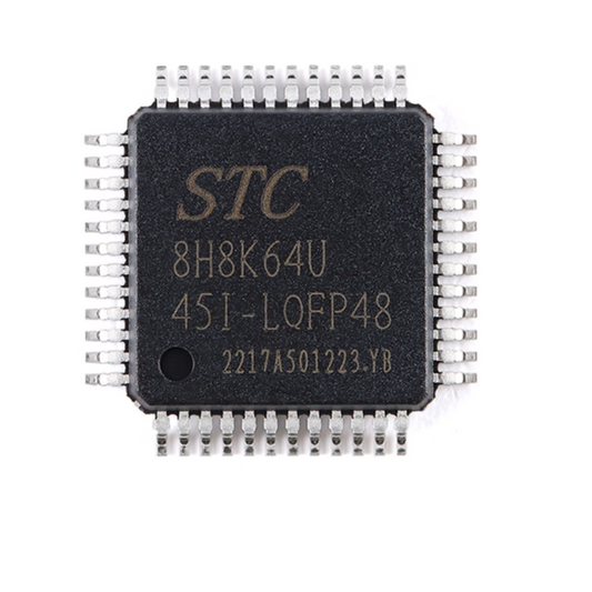 Original Genuine STC8H8K64U-45I-LQFP48 1T 8051 Microprocessor Single-Chip Microcomputer Chip