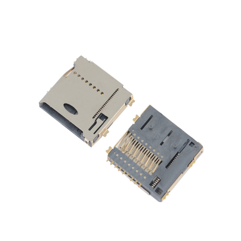 MicroSD card connector,PUSH PUSH,H=1.4mm,With Card Detection Pin