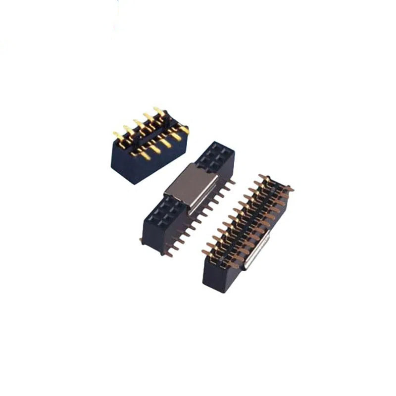 1.27mm Pitch Female Header Double Row SMT With Post