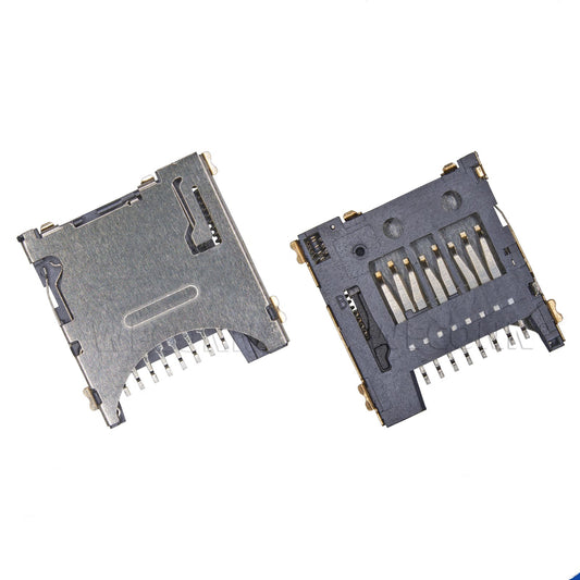 MicroSD card connector,PUSH PUSH,H=2.4mm