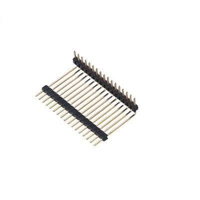 2.0mm Pitch Pin Header Single Row DIP 90° Double Plastics