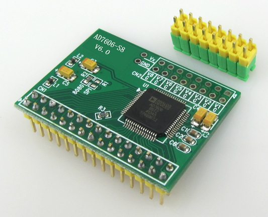 The AD7606 Data Acquisition Module Features A 16-Bit ADC With 8 Channels Of Synchronous Sampling At A Frequency Of 200KHz