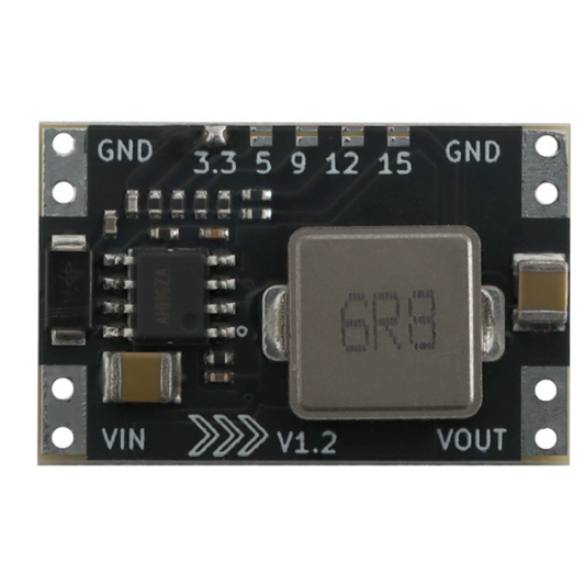 DC-DC step-down power supply board input 5~30V to 3.3V/5V/9V/12V/15V/24V 5A high-current step-down module