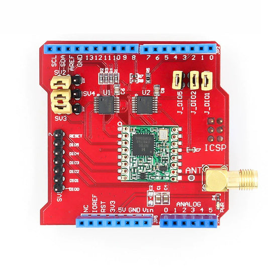 Wireless 433/868/915 MHZ Lora Shield signal stable transmission module