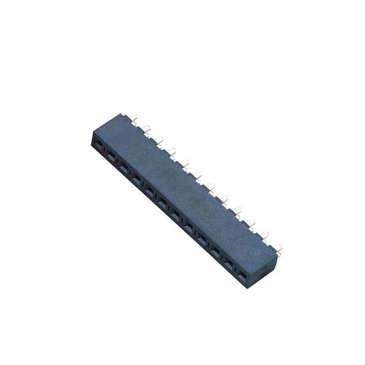 3.96mm Pitch Female Header Single Row DIP 180° H=8.9mm