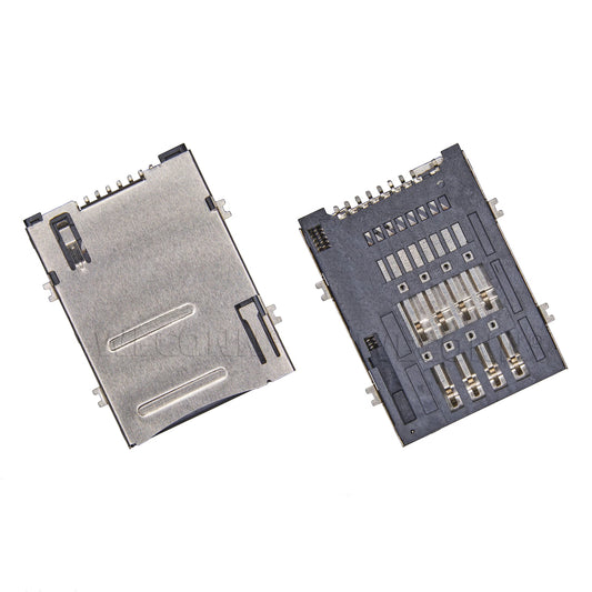 SIM Card Connector,PUSH PUSH,8P+1P,H=1.8mm,Without Post