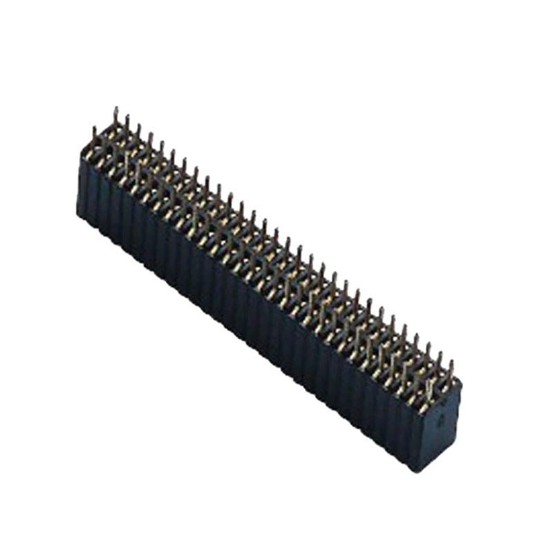 1.27mm Pitch Female Header Double Row DIP 180°