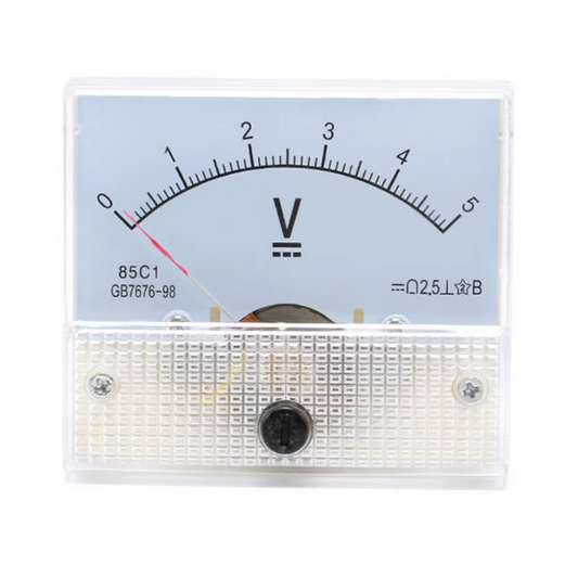 85C1 5V/10V/20V/30V/50V/100V/200V/300V DC Pointer Voltmeter Head