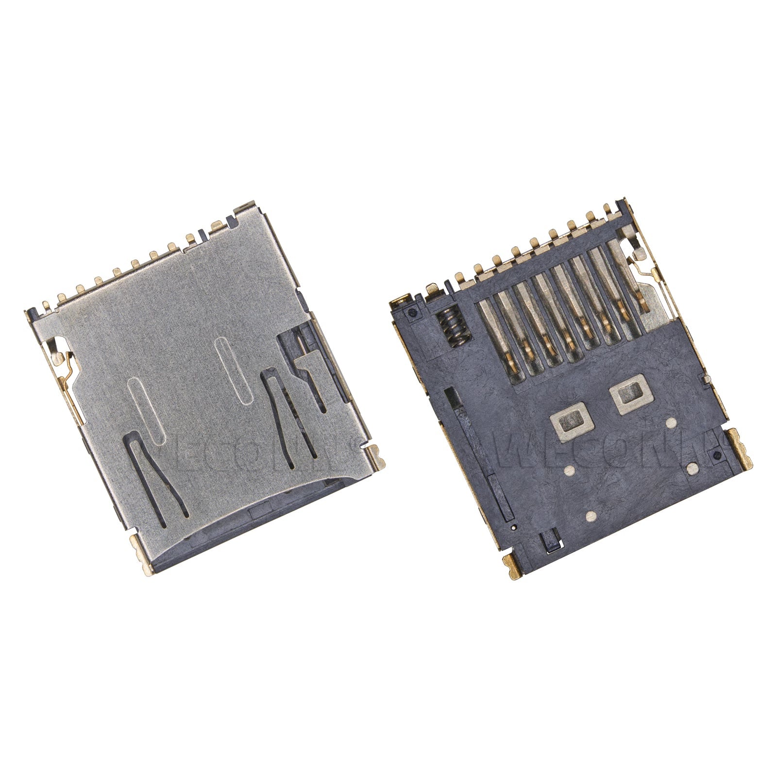 MicroSD card connector,PUSH PUSH,H=1.68mm,With Card Detection Pin