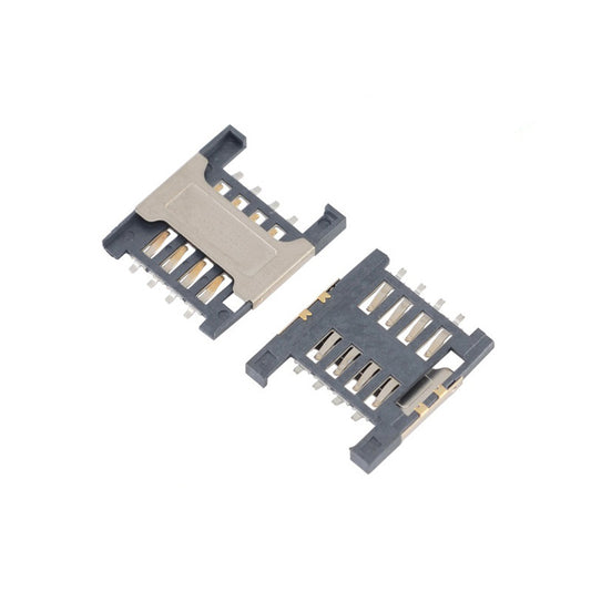 SIM Card Connector,PUSH PULL,8P,H=1.5mm,Without Post