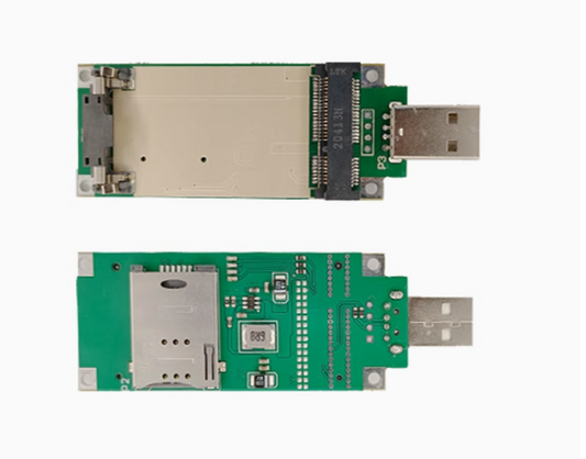 4G MODULE ADAPTER BOARD DEVELOPMENT BOARD  MINIPCIE to USB WITH SIM/UIM CARD SLOT