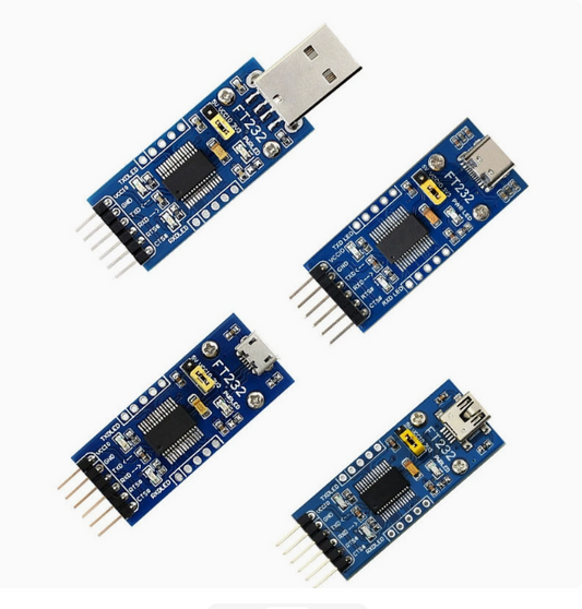 THE INTERFACE of the FT232 MODULE  USB-TO-SERIAL PORT and  USB-TO-TTL FT232RNL SERIAL COMMUNICATION MODULE IS OPTIONAL