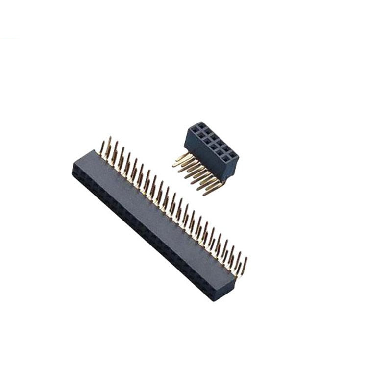 1.27mm Pitch Female Header Single/Double Row DIP 90°