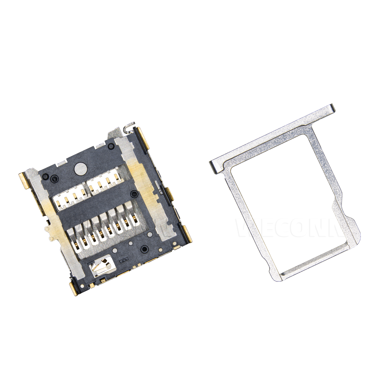 MicroSD card connector,Tray Type,H=1.35mm