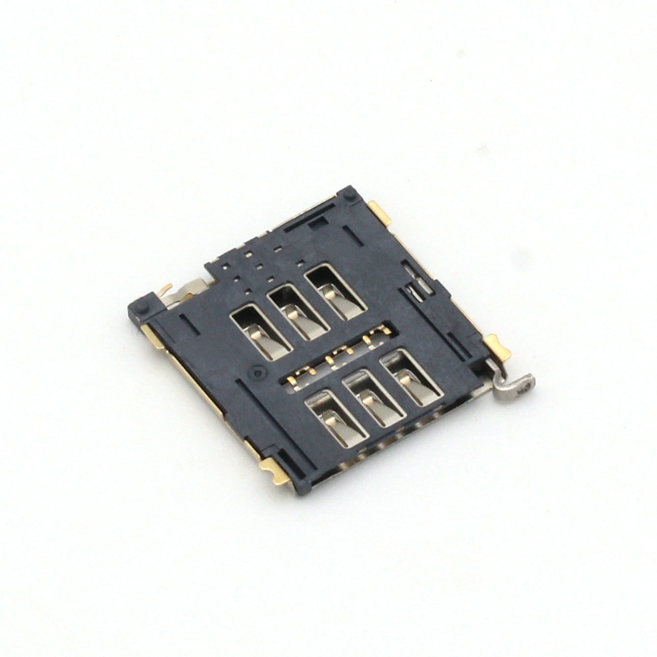 Nano SIM Card Connector,Tray Type,6P,H=1.5mm,With Post