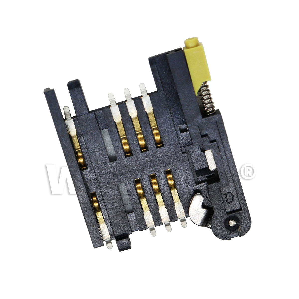 SIM Card Connector,Tray Type,6P+2P,H=3mm,Without Post