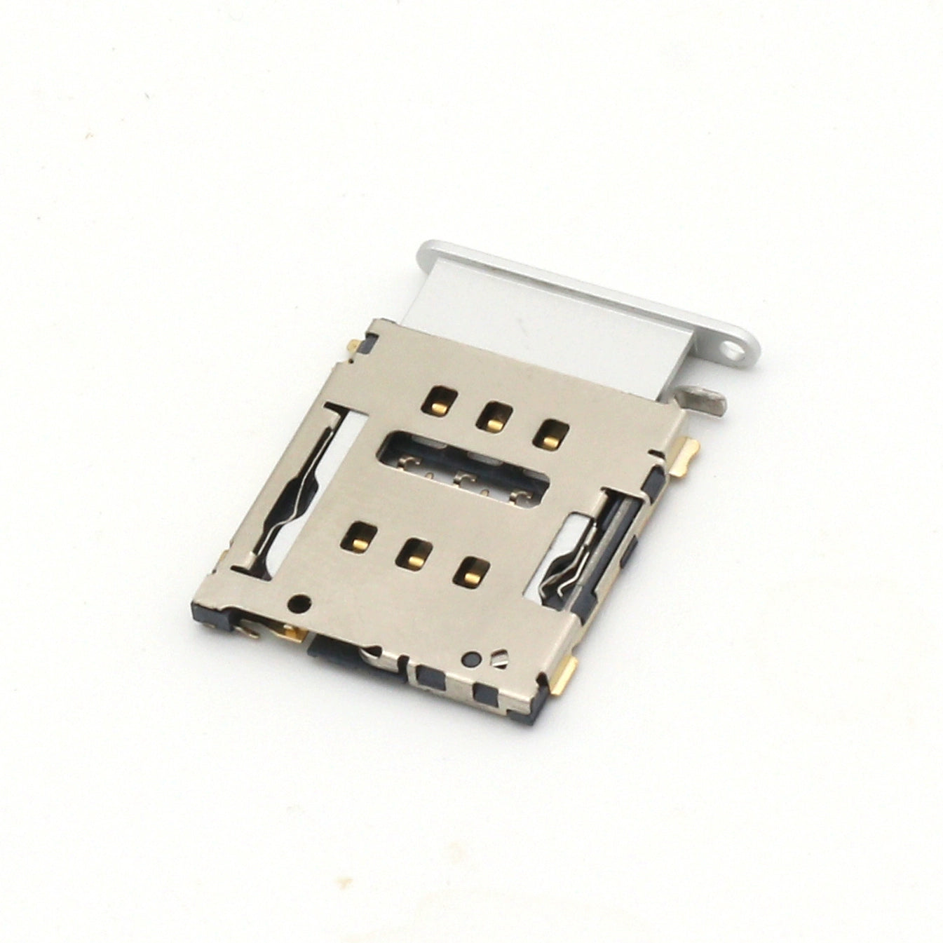 Nano SIM Card Connector,Tray Type,6P,H=1.5mm,With Post