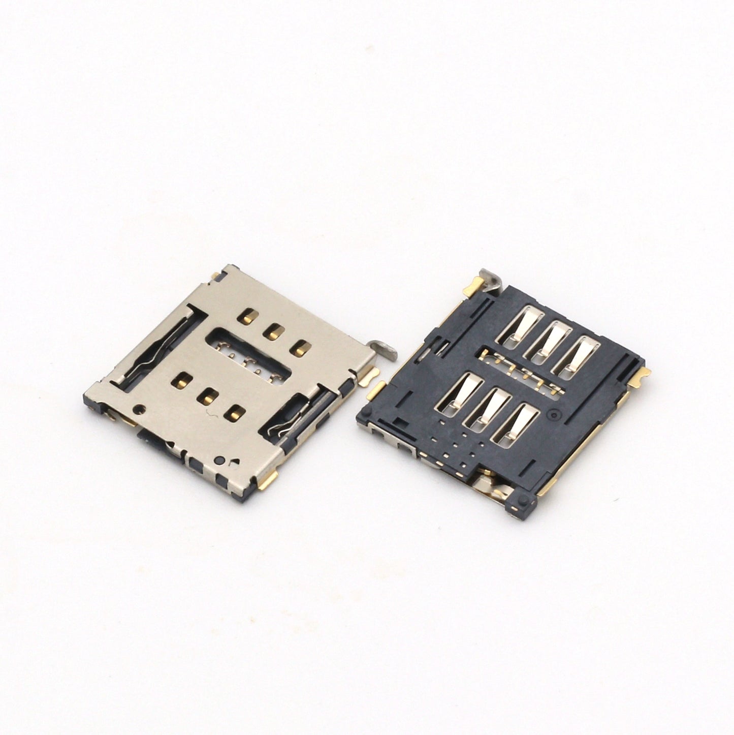 Nano SIM Card Connector,Tray Type,6P,H=1.5mm,With Post