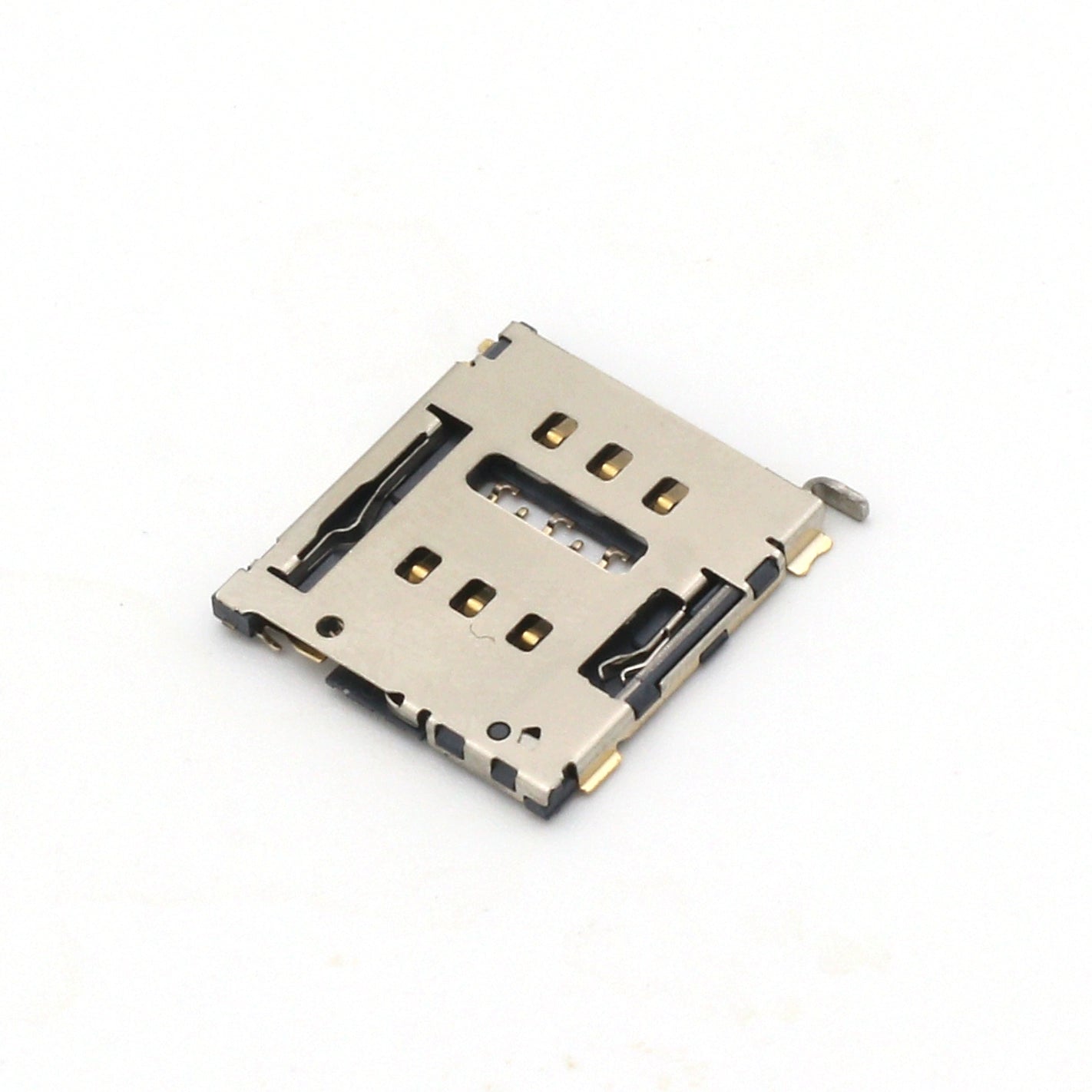 Nano SIM Card Connector,Tray Type,6P,H=1.5mm,With Post