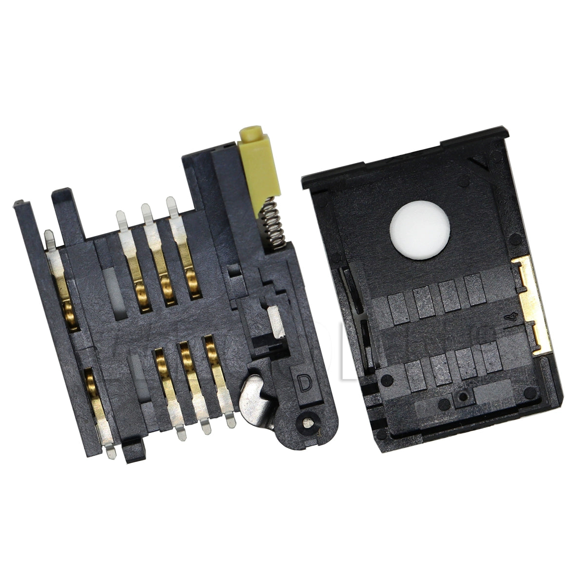 SIM Card Connector,Tray Type,6P+2P,H=3mm,Without Post