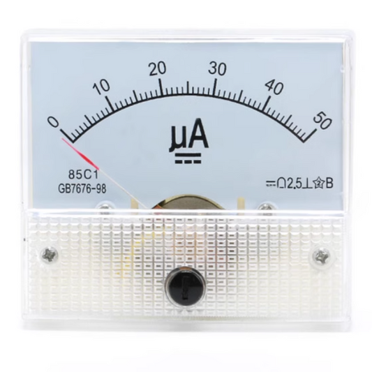 85C1 50uA/100uA/200uA/300uA/500uA DC Pointer Ammeter Head Mechanical Head