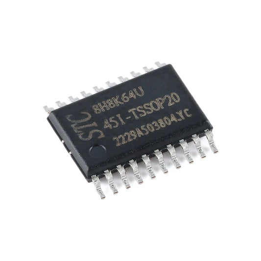 Original Genuine STC8H8K64U-45I-TSSOP20 1T 8051 Microprocessor Single-Chip Microcomputer