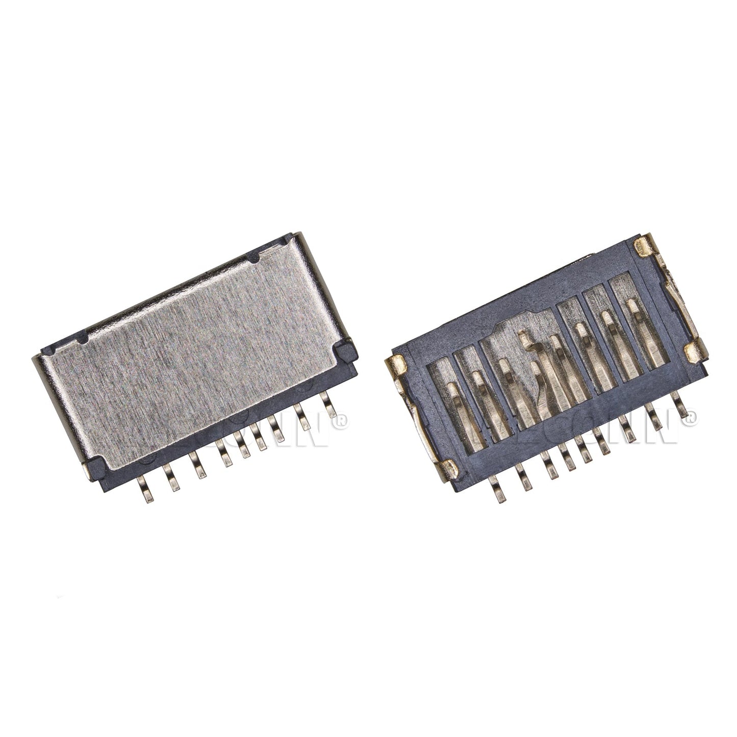 MicroSD card connector,PUSH PULL,H=1.7mm,With Card Detection Pin