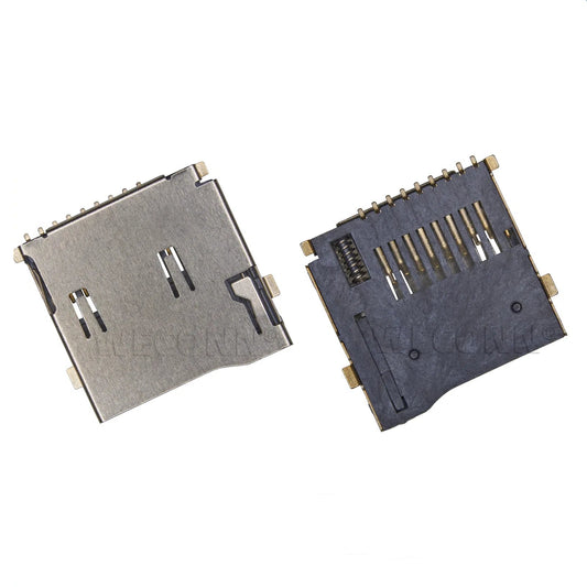 MicroSD card connector,PUSH PUSH,H=1.85mm,With Card Detection Pin