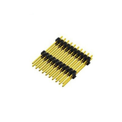 2.54mm Pitch Pin Header Double Row DIP 180° Double Plastics