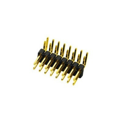 2.54mm Pitch Pin Header Double Row DIP 90°