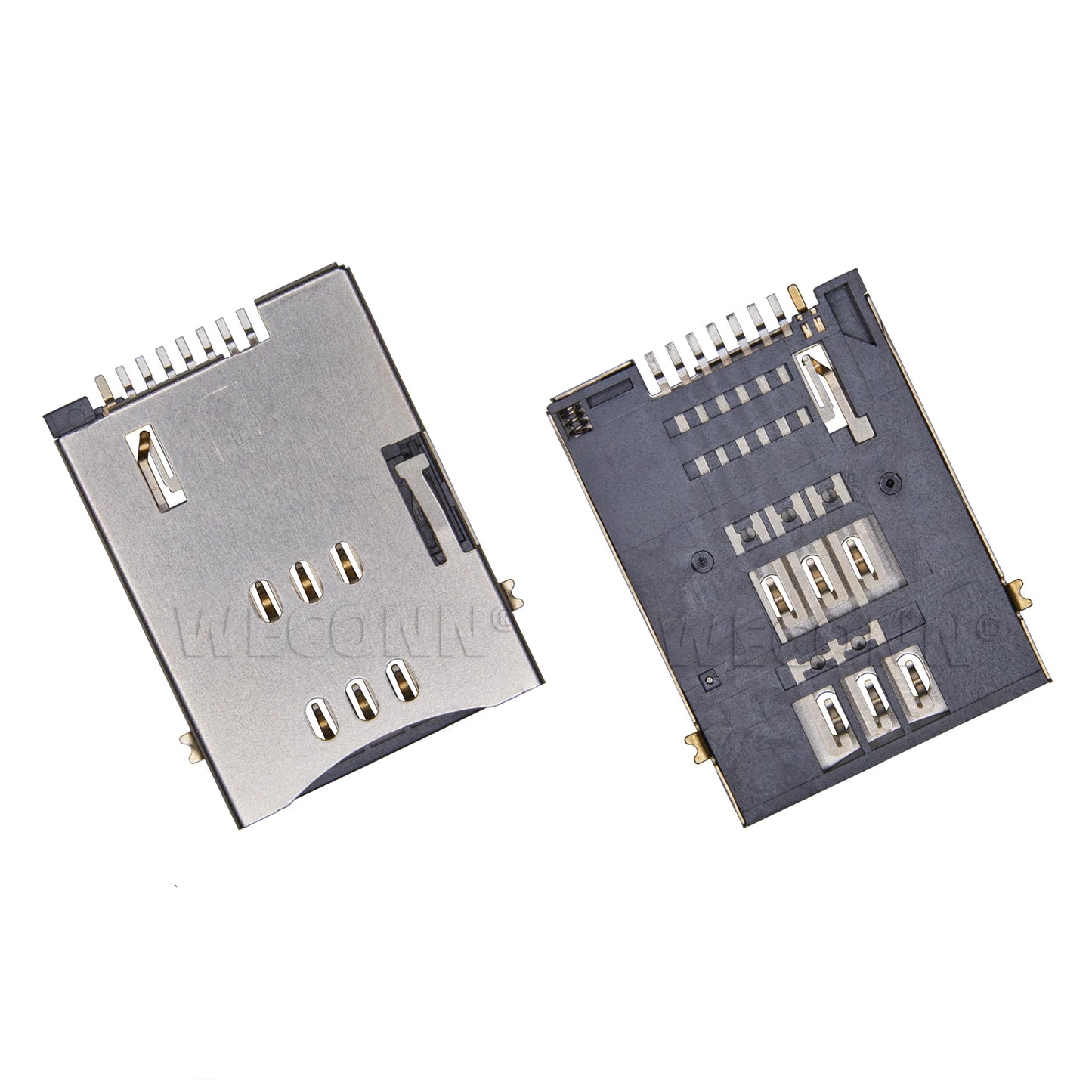 SIM Card Connector,PUSH PUSH,6P+2P,Without Post,MUP C750