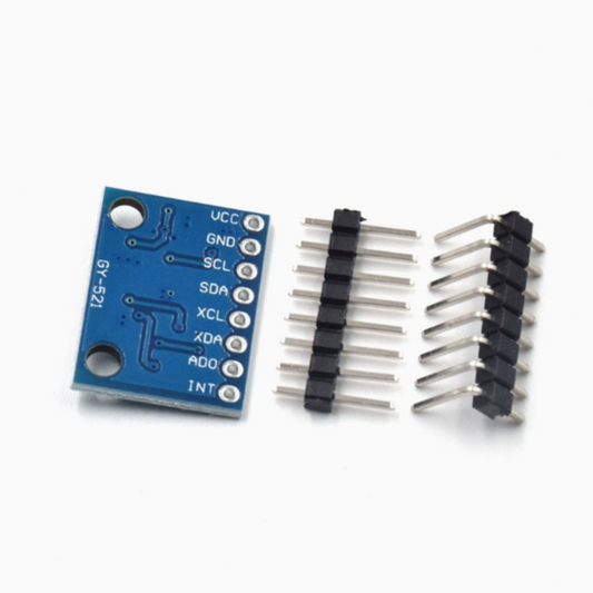The GY-521 MPU-6050 Module Three-Axis Accelerometer 6DOF Module Has A Code Schematic Diagram