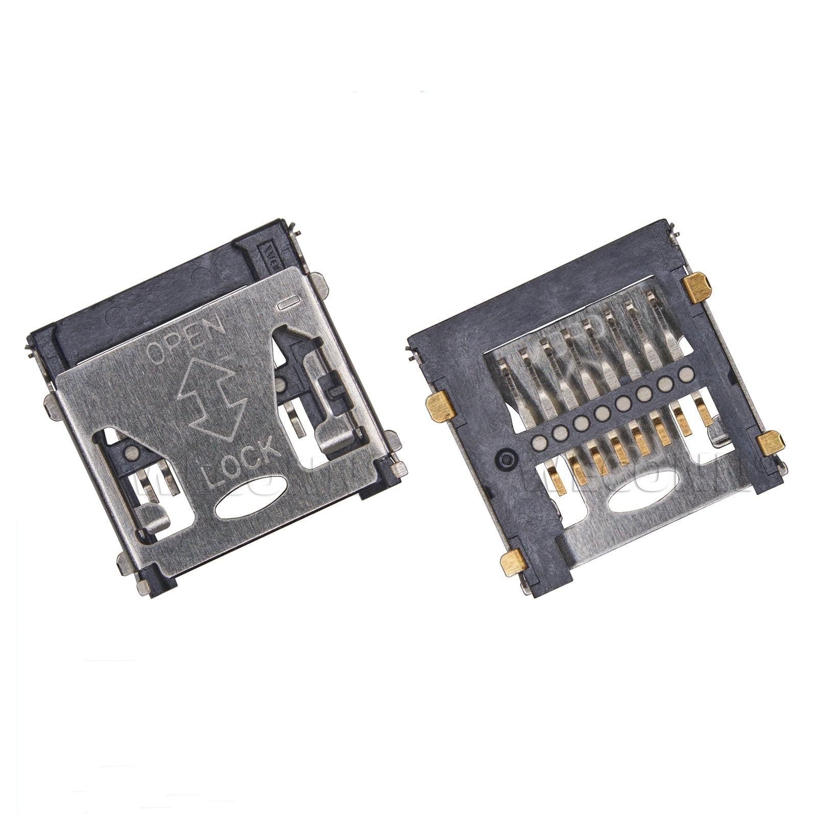 MicroSD card connector,Clamshell type,H=1.9mm,molex472192001