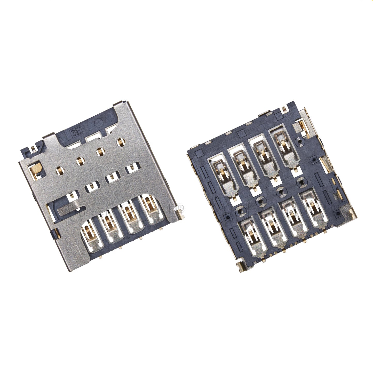 Micro SIM Card Connector,PUSH PULL,8P,H=1.4mm,Without Post,molex787270001