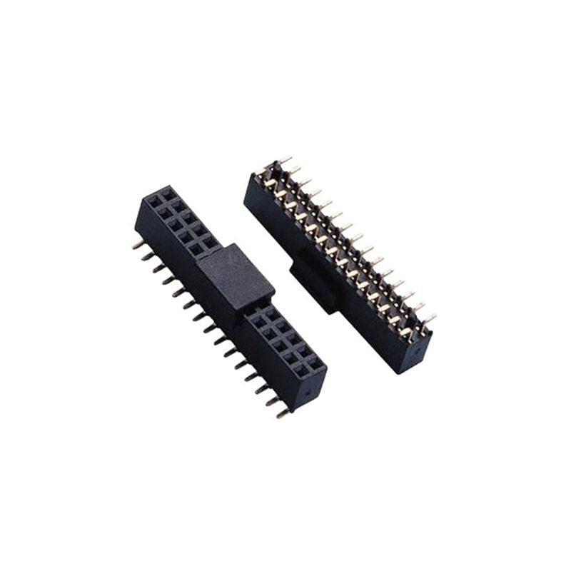 2.54mm Pitch Female Header Double Row SMT With Post