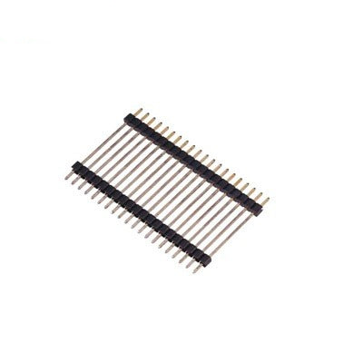 2.0mm Pitch Pin Header Single Row DIP 180° Double Plastics