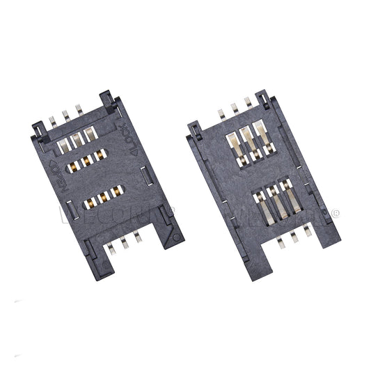 SIM Card Connector,Clamshell Type,6P,H=2.5mm,MUP C713