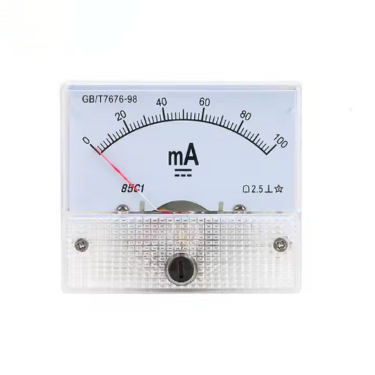 85C1 1/5/10/20/30/50/100/200/300/500mA DC Pointer Ammeter Head